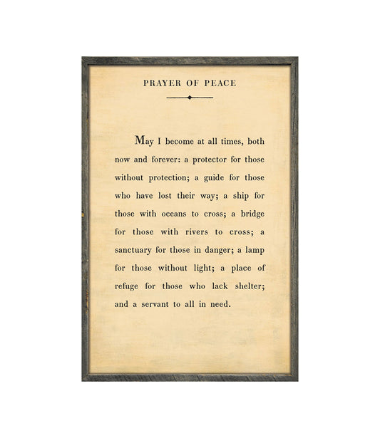 Art mural Prière de paix