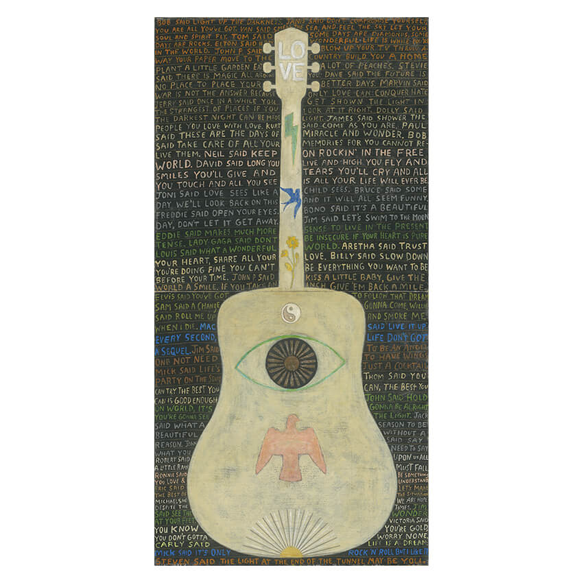 Art mural Légendes de la guitare