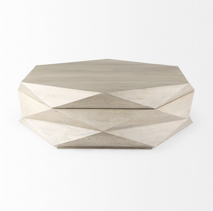 Table basse hexagonale de rangement Arreto
