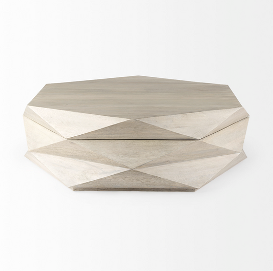 Table basse hexagonale de rangement Arreto