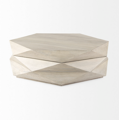 Table basse hexagonale de rangement Arreto
