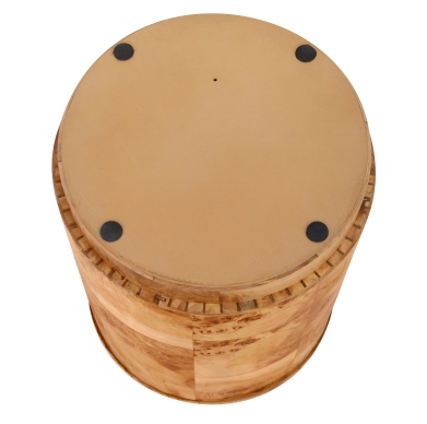 Table d'appoint en loupe de bois Arsenio