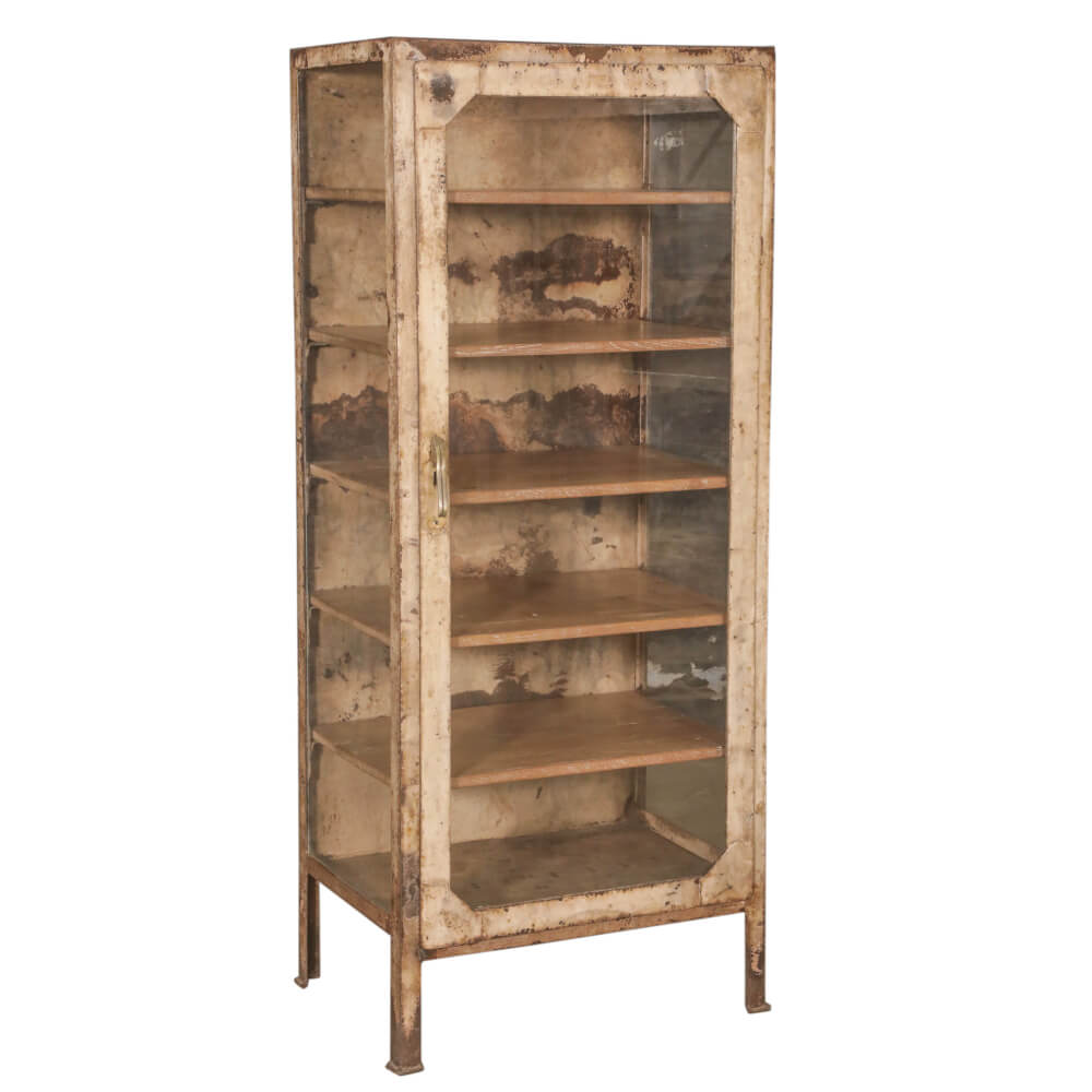 Armoire en fer avec vitre