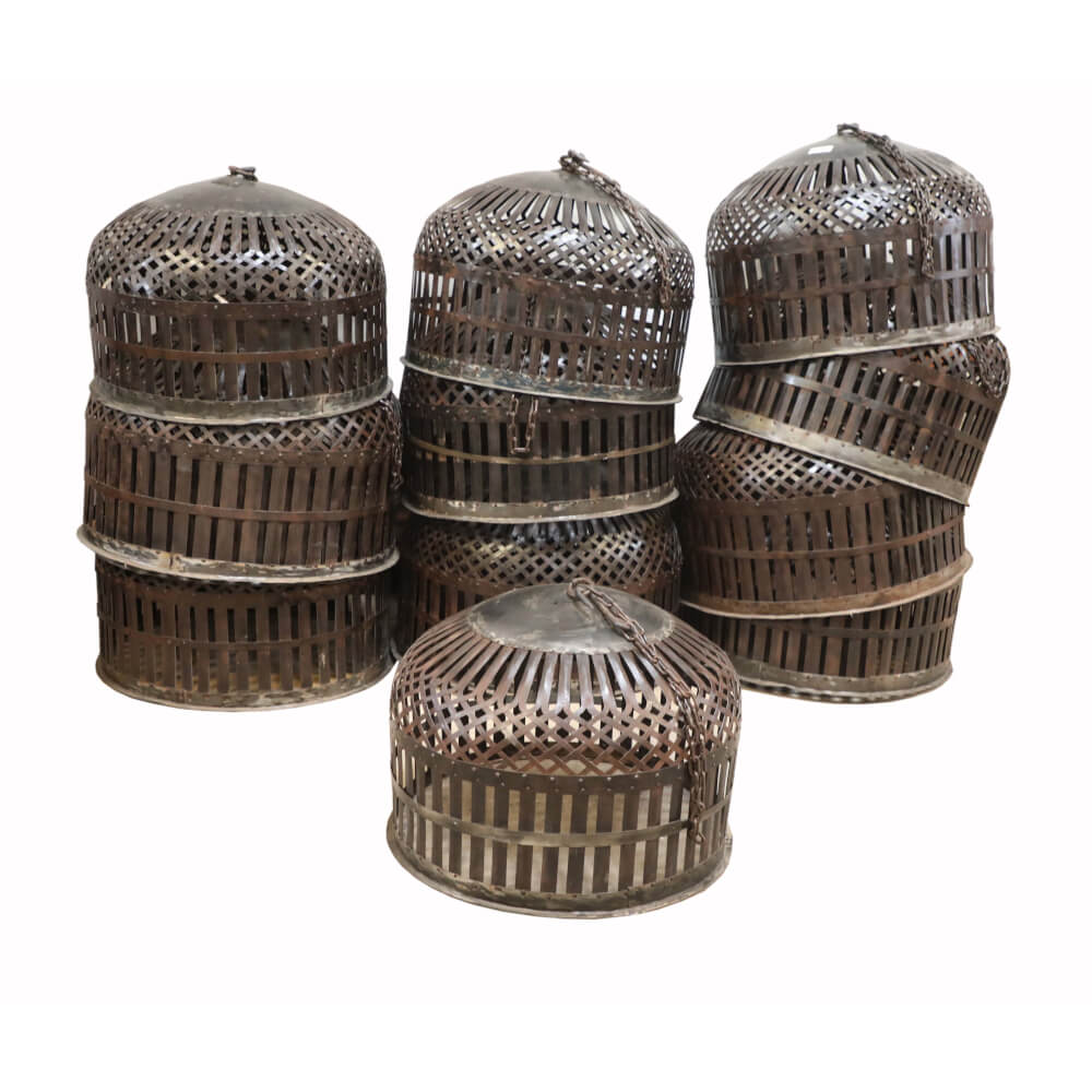 Abri de lampe en fer vintage