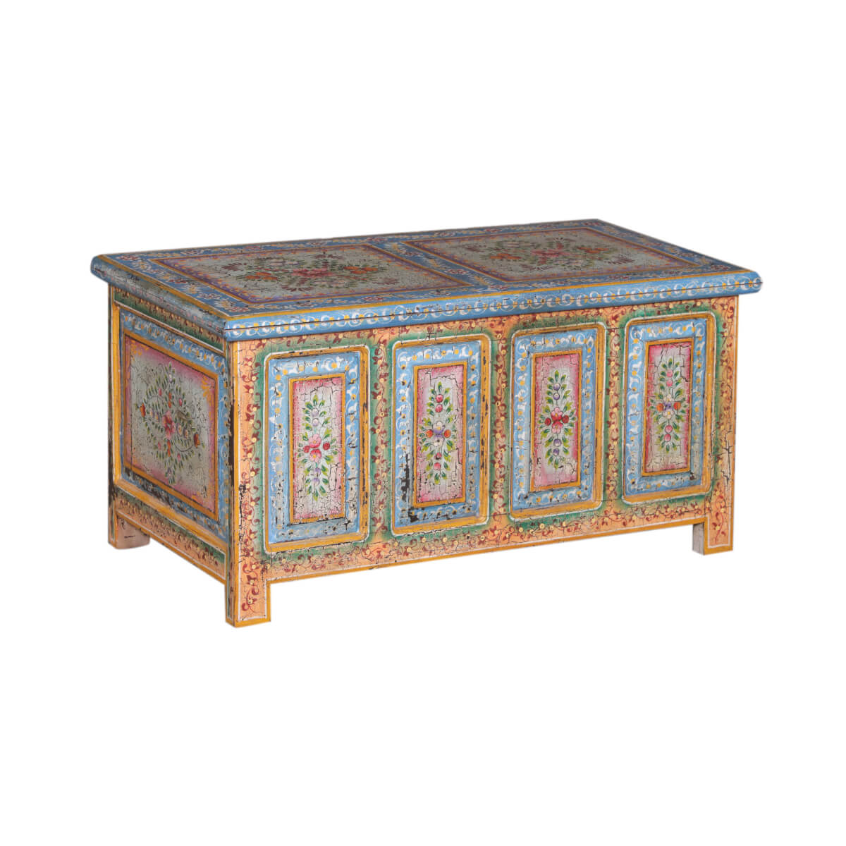 Boîte en teck fabriquée à la main