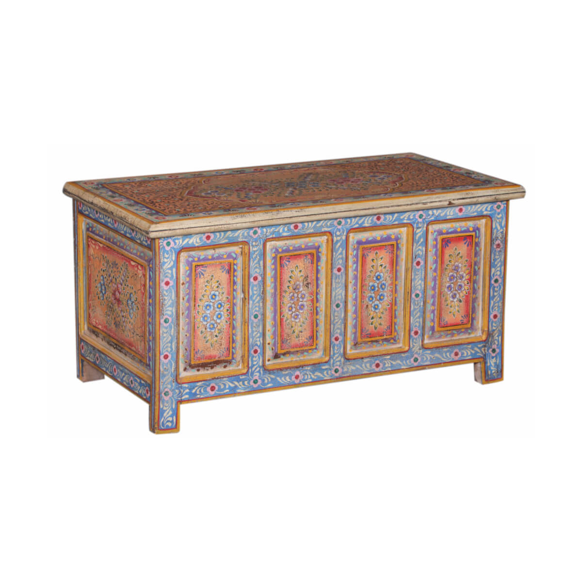 Boîte en teck fabriquée à la main