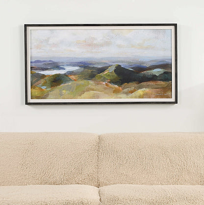 Estampe encadrée « Au-dessus des lacs »