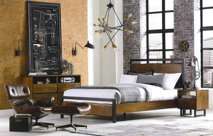 Lit Queen en bois de tremble