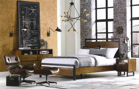 Lit Queen en bois de tremble