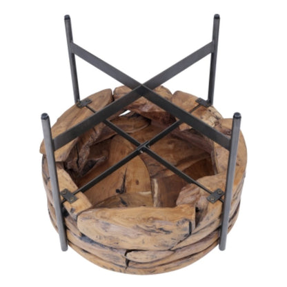 Table d'appoint Bardo en teck recyclé