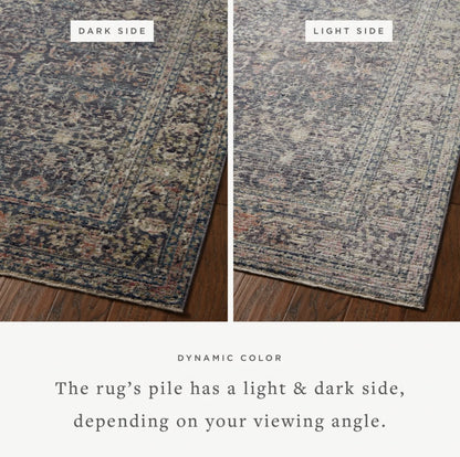 Tapis Jean Stoffer x Loloi Bradbury, coloris Midnight/Multicolore