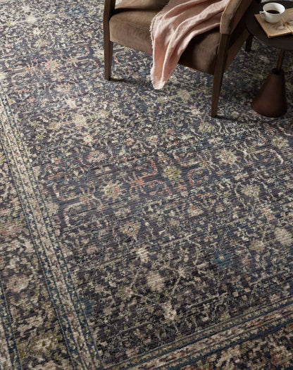 Tapis Jean Stoffer x Loloi Bradbury, coloris Midnight/Multicolore