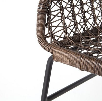 Chaise de salle à manger d'extérieur tressée Bandera