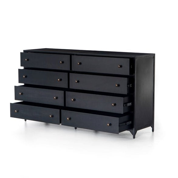 Commode Belmont à 8 tiroirs en métal