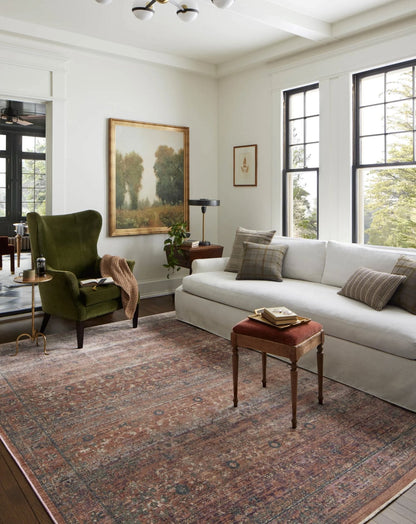 Tapis Jean Stoffer x Loloi Bradbury, coloris Sunset/Multicolore