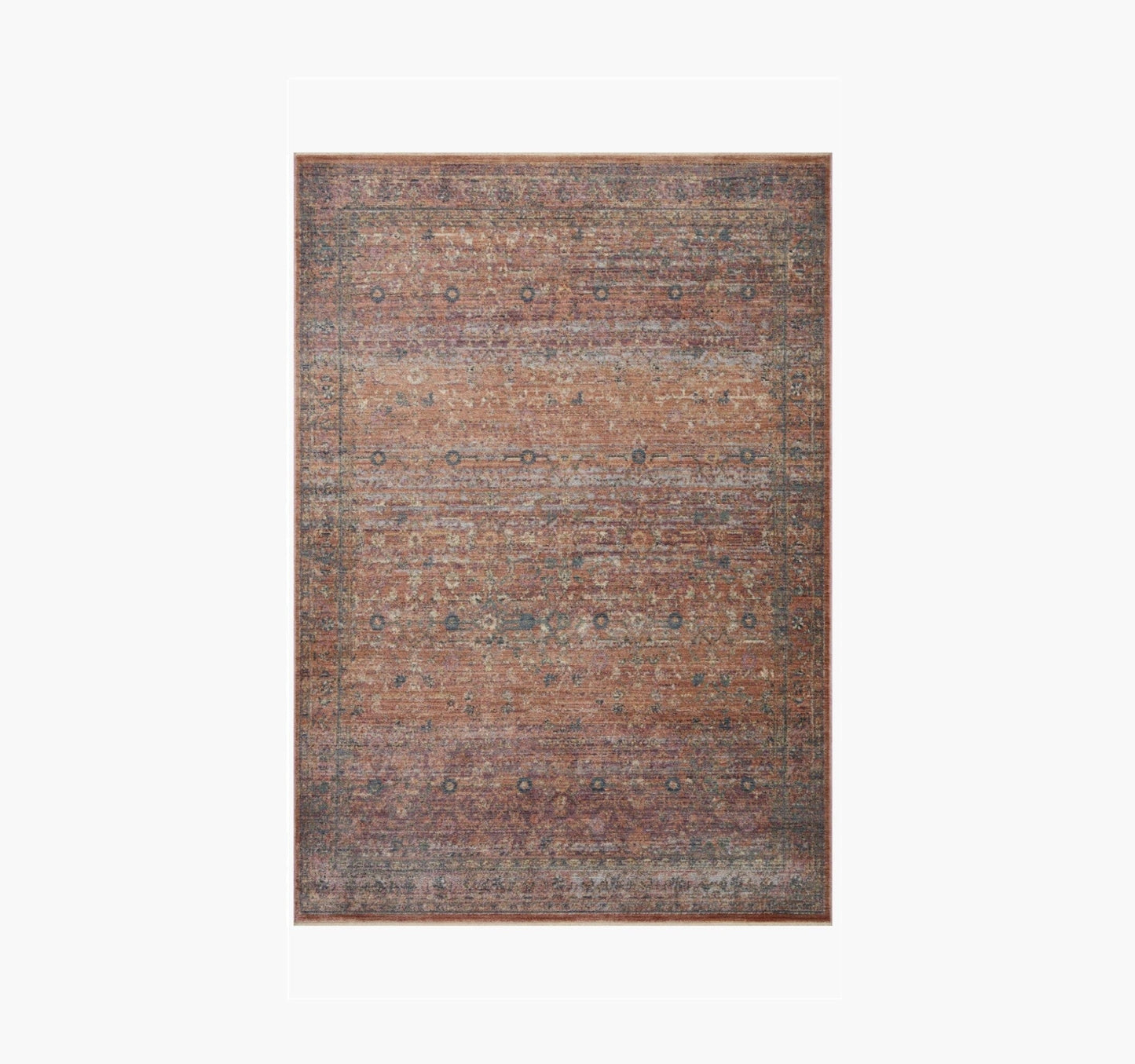 Tapis Jean Stoffer x Loloi Bradbury, coloris Sunset/Multicolore