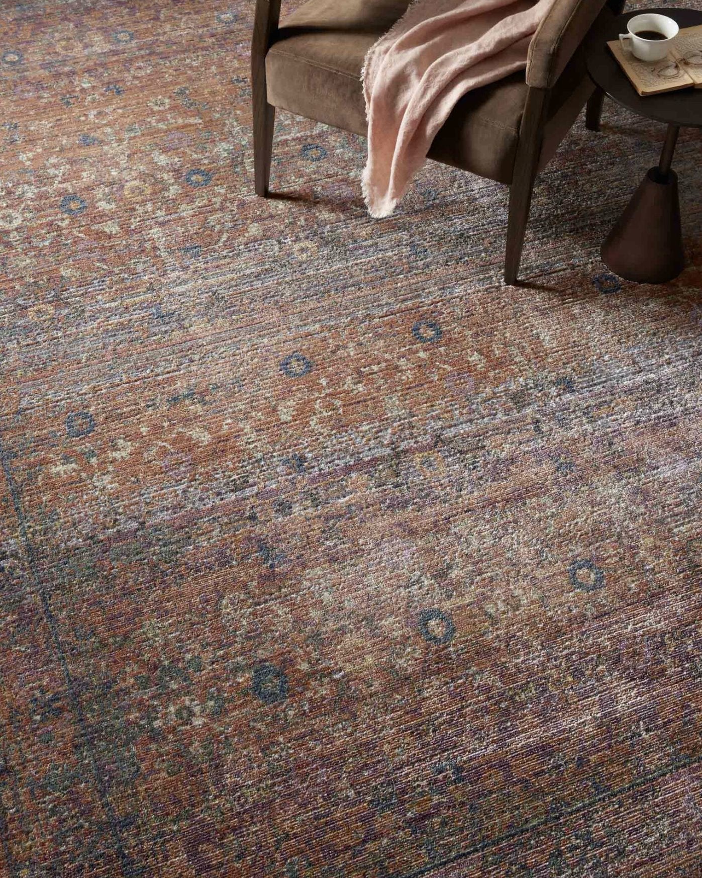 Tapis Jean Stoffer x Loloi Bradbury, coloris Sunset/Multicolore