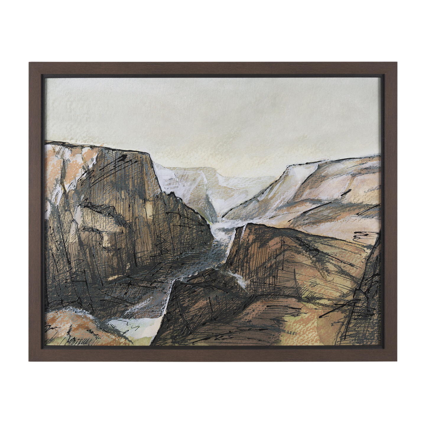 Impression d'art encadrée Canyon View