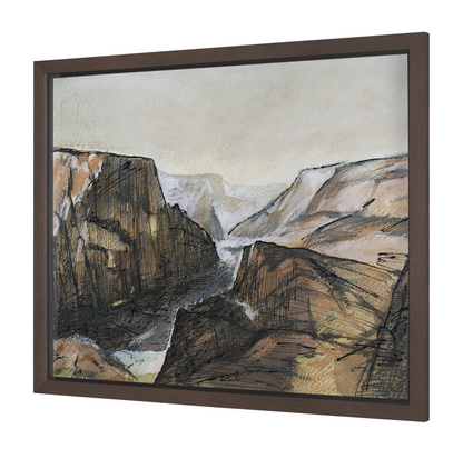 Impression d'art encadrée Canyon View