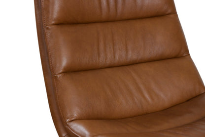 Fauteuil d'appoint en cuir Cetus