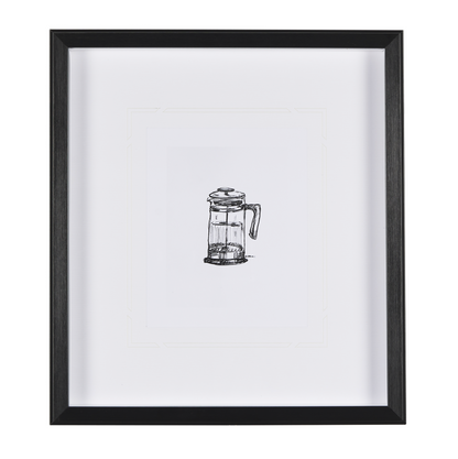 Collection de café - Estampe encadrée