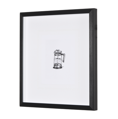 Collection de café - Estampe encadrée