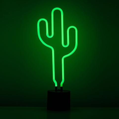 Lumière néon cactus 