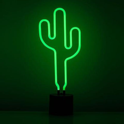 Lumière néon cactus 