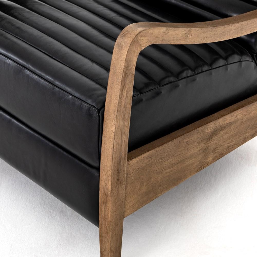 Fauteuil inclinable en cuir Chance