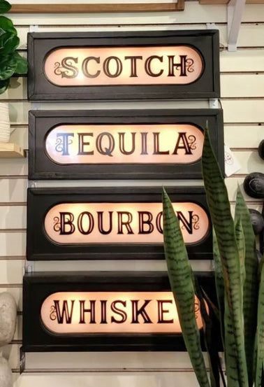 Boîte lumineuse personnalisée de style vintage