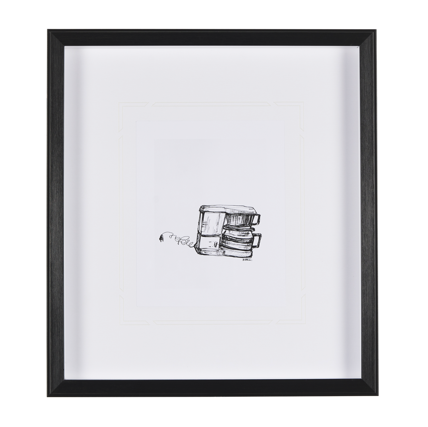 Collection de café - Estampe encadrée
