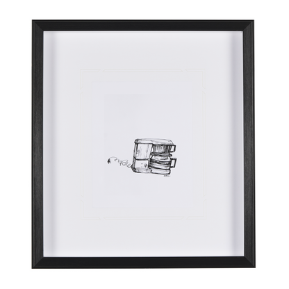 Collection de café - Estampe encadrée