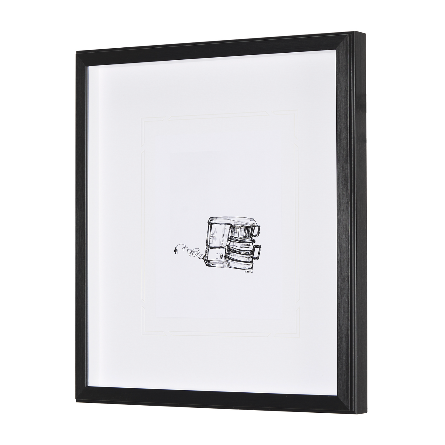 Collection de café - Estampe encadrée