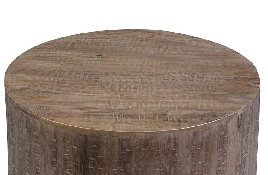 Table basse en forme de tambour