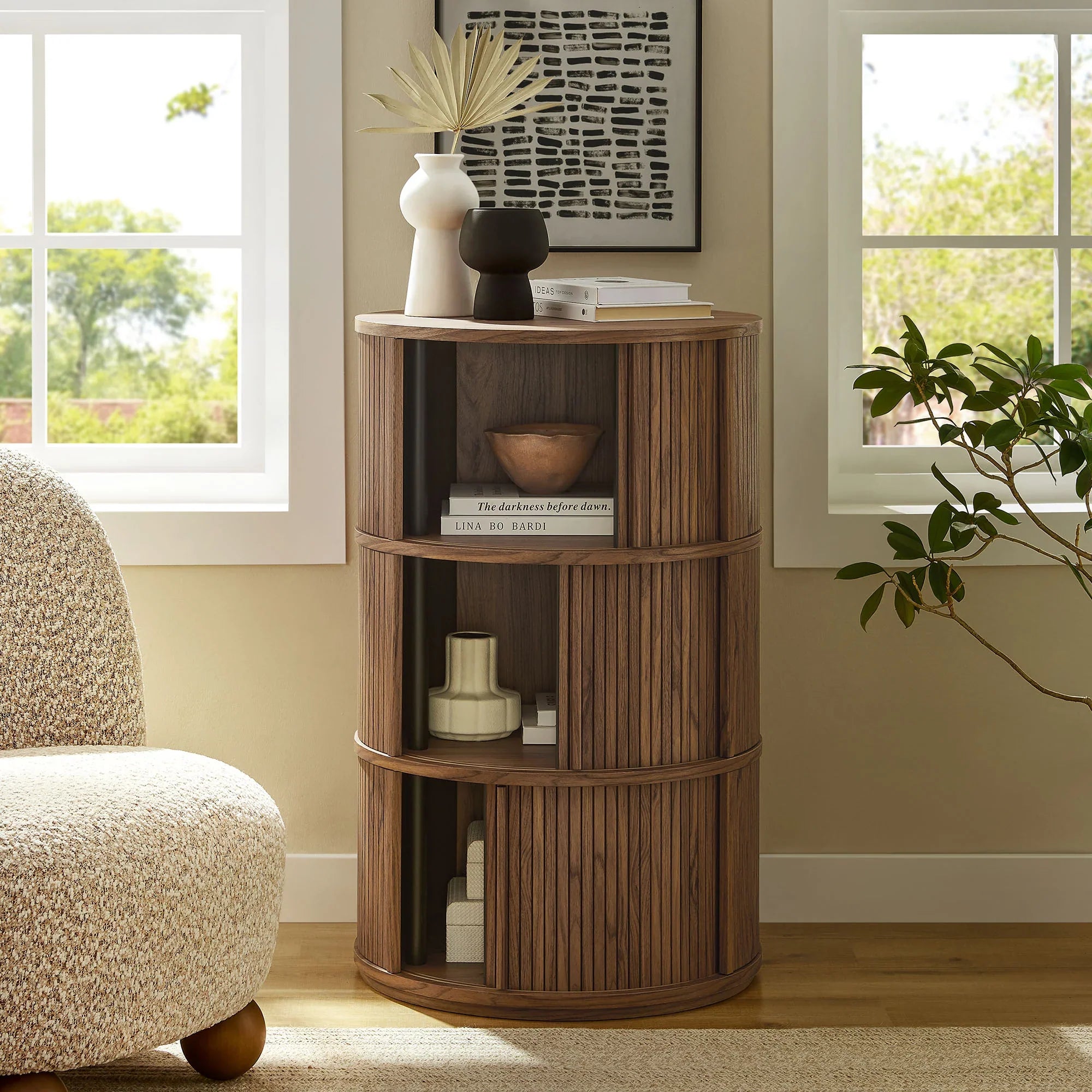 Table de rangement sur pied Clemente