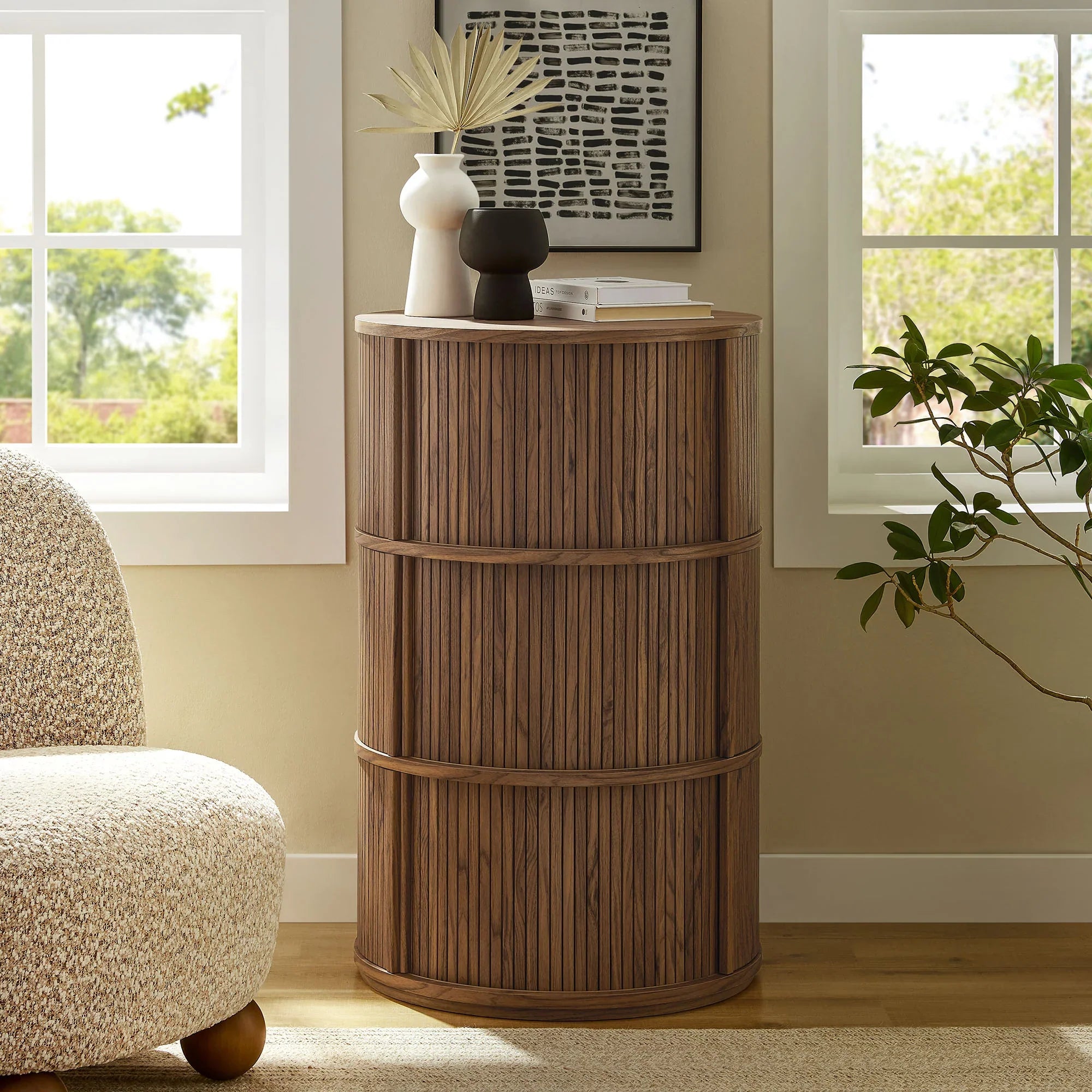Table de rangement sur pied Clemente