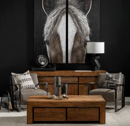 Diptyque Equus encadré