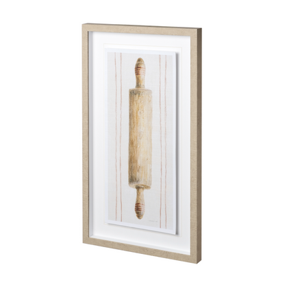 Cuisine en sac de farine, art encadré