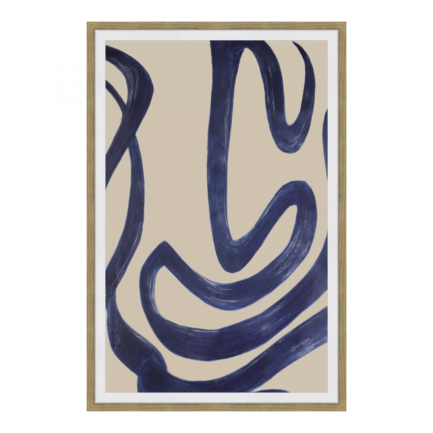 Tableau abstrait encadré Clarity