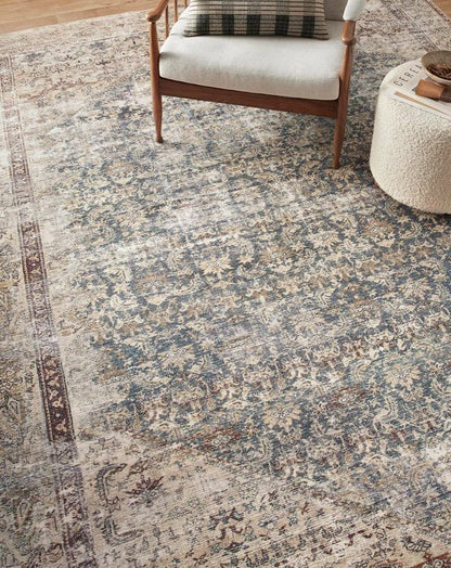 Tapis Amber Lewis x Loloi Georgie couleur sarcelle/antique