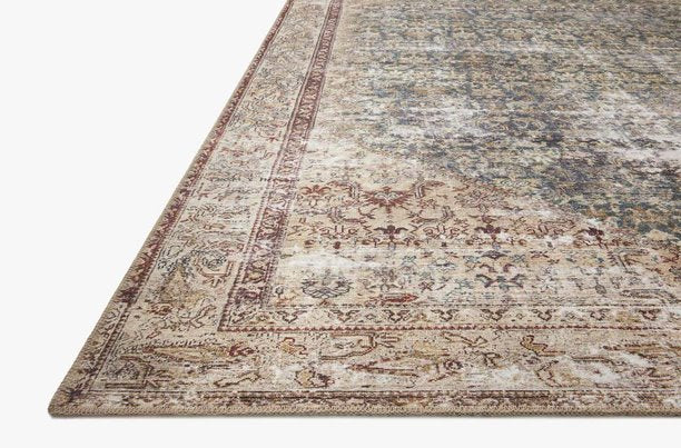 Tapis Amber Lewis x Loloi Georgie couleur sarcelle/antique