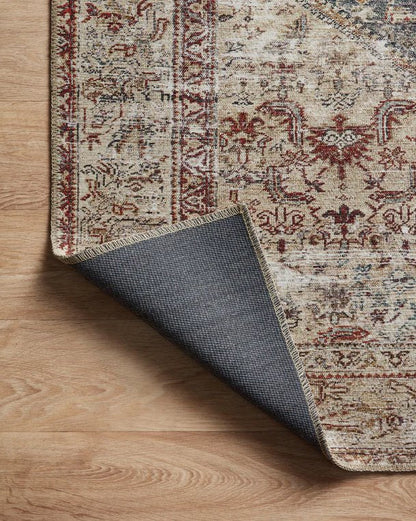 Tapis Amber Lewis x Loloi Georgie couleur sarcelle/antique