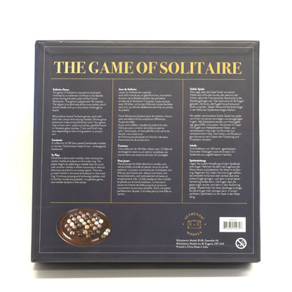 Jeu de solitaire en billes semi-précieuses
