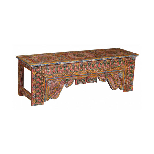 Banc peint à la main