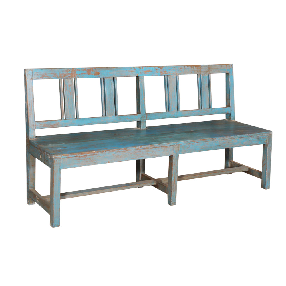 Banc peint à la main