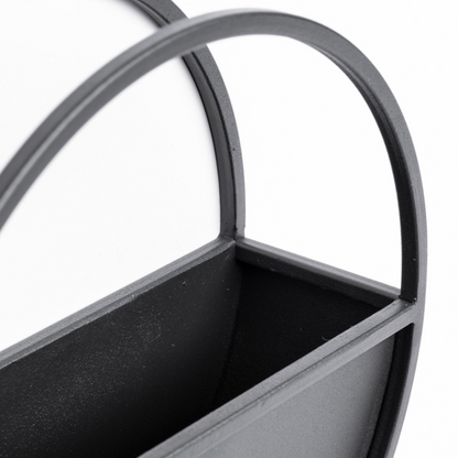 Ensemble de 2 jardinières murales en métal Hank