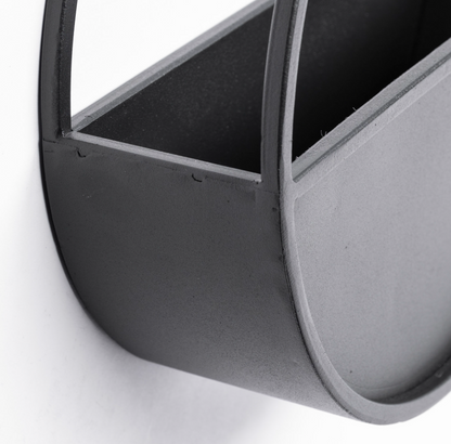 Ensemble de 2 jardinières murales en métal Hank