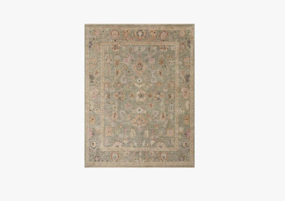 Tapis Helena couleur sauge/coucher de soleil