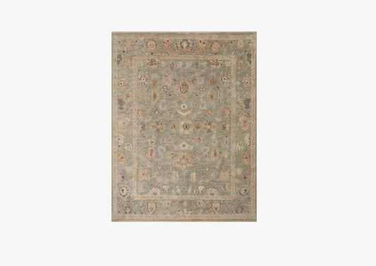 Tapis Helena couleur sauge/coucher de soleil