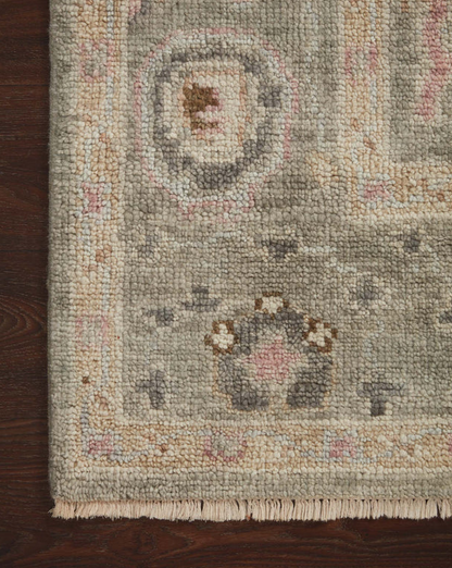 Tapis Helena couleur sauge/coucher de soleil